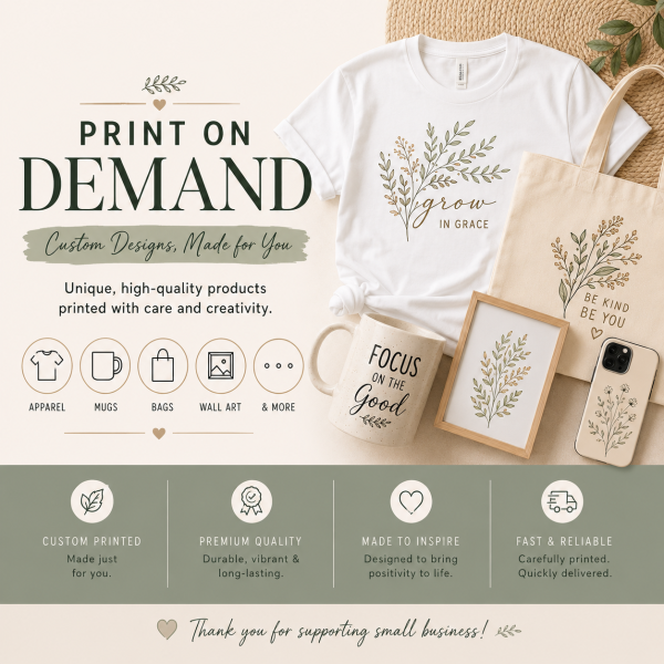El Ray botanical apparel and minimalist home decor collection grid with graphic tees and line art prints